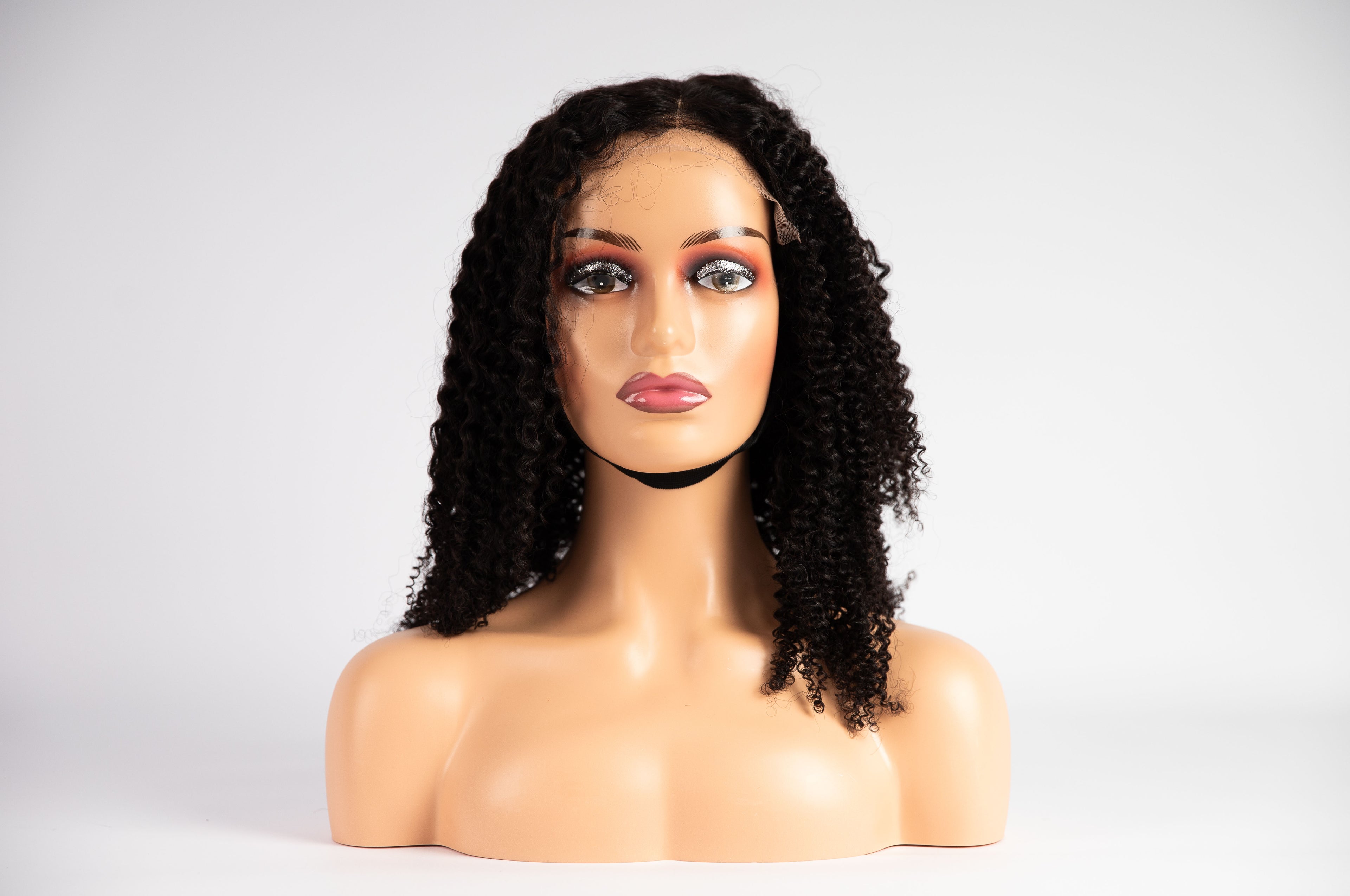16 Inch Curly Wig – Tight Curls