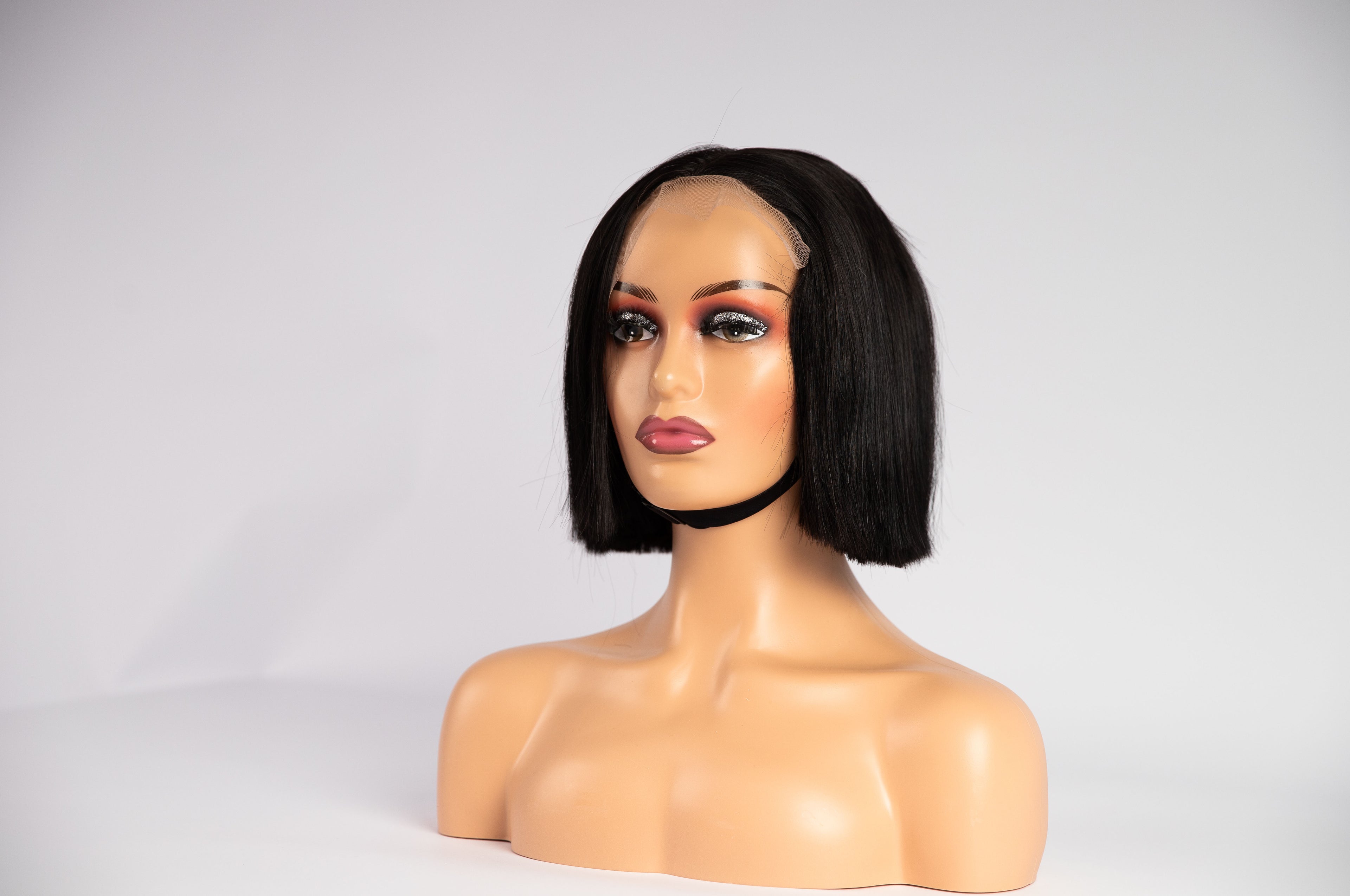 8 Inch Bone Straight Wig