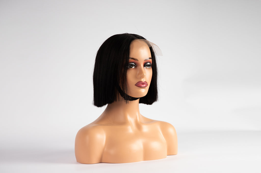 8 Inch Bone Straight Wig